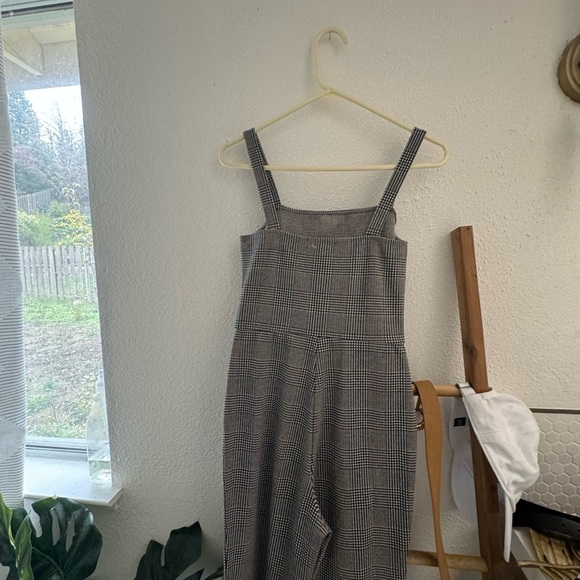 Anthropologie Gray Plaid Jumpsuit - Picture 3 of 7